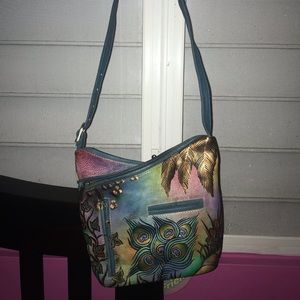 Biacci Small Crossbody Bag Genuine Leather